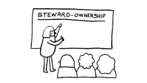 handdrawn number zero